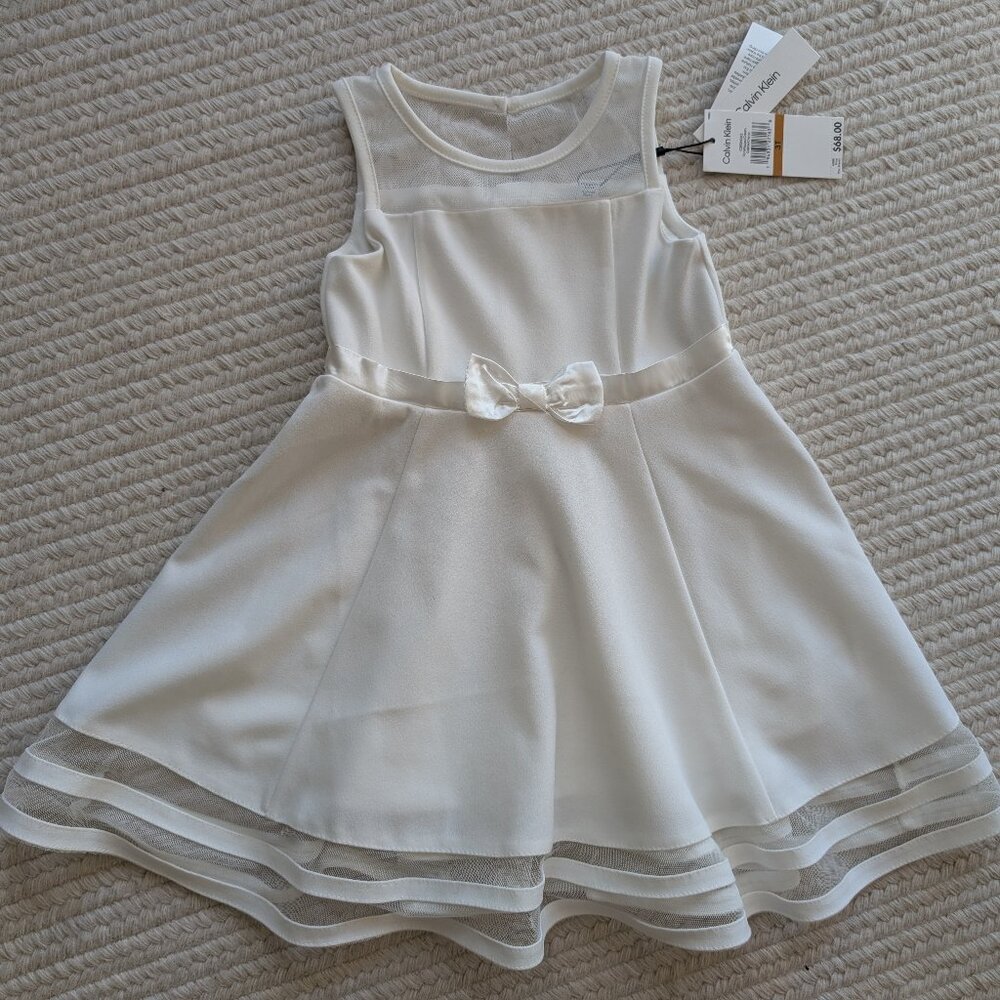 Calvin Klein- white - dress- 3T